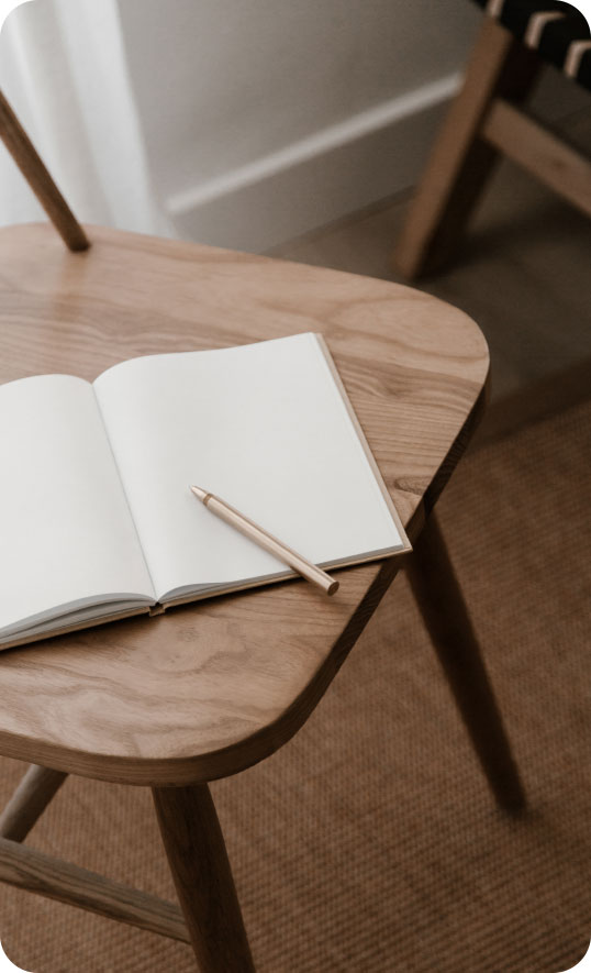 book on stool