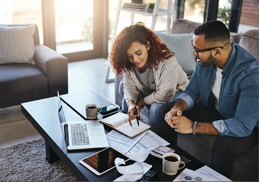 two colleagues completing an operations audit